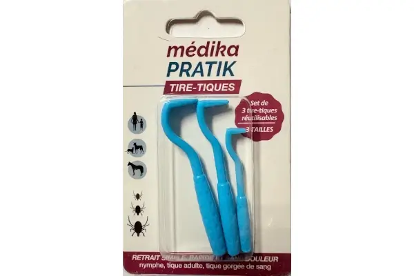 tire tiques blister de trois - medikaPratik, matériel de parapharmacie vendu par Multipharm fournisseur médical santé