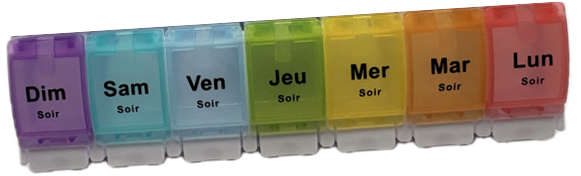 pilulier medika box, compact, proposé par le spécialiste Multipharm du matériel médical en Pays de la Loire.