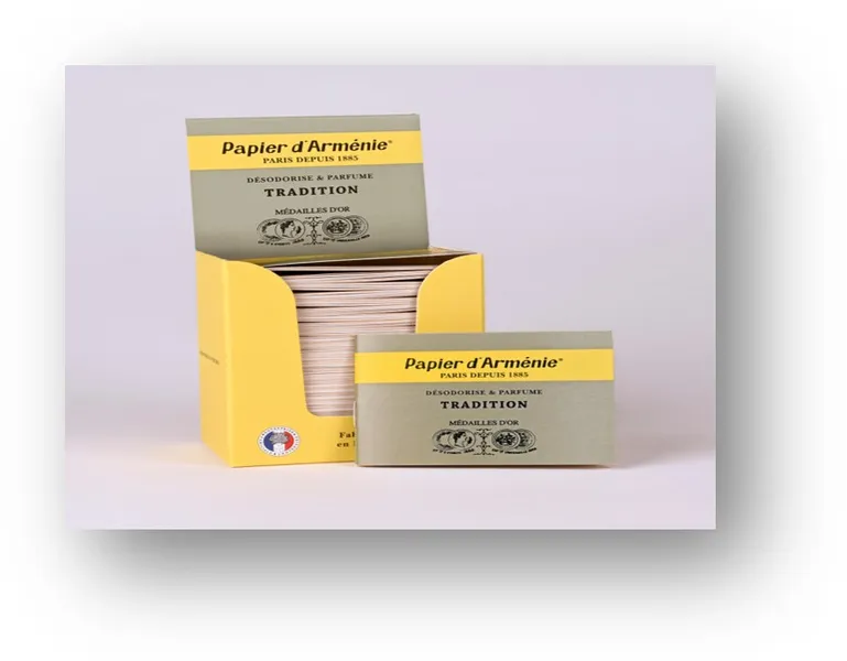 Carnet de papier d'Arménie, un incontournable pour assainir l'air. Disponible chez Multipharm, votre fournisseur de matériel médical.