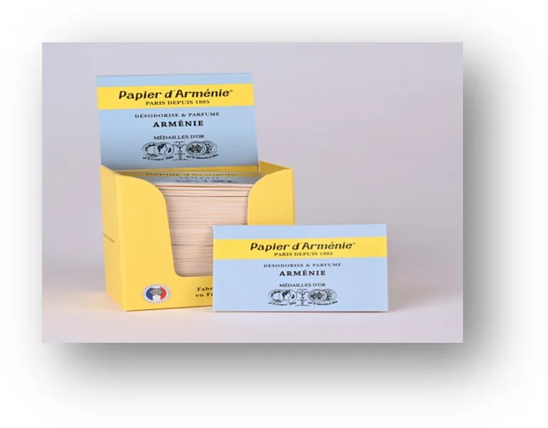 carnet de papier d'Arménie aux notes envoûtantes. Multipharm propose une sélection de qualité pour purifier l'air.