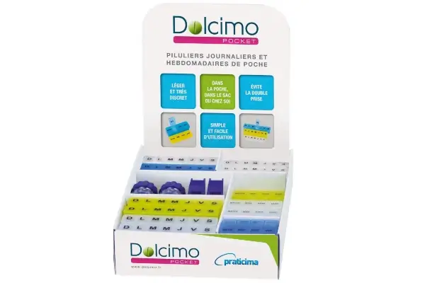 pilulier dolcimo Pocket, distribué par le fournisseur de matériel médical en France, pays de Loire, Nantes et Angers